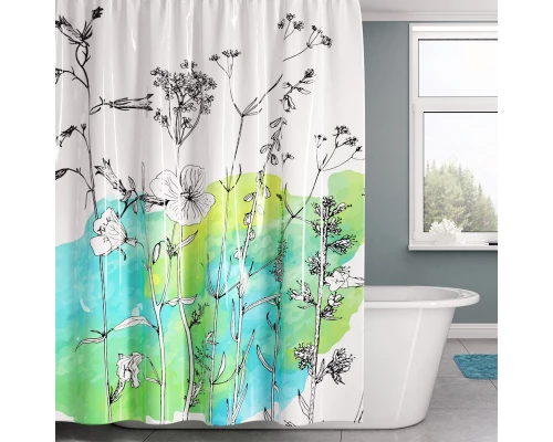 Штора для ванной WasserKraft  SC-39101 180 x 200 см навесная