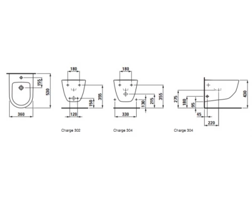 Биде Laufen Pro New 8.3095.2.000.302.1 подвесное