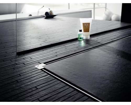 Душевой лоток Viega Advantix Vario 704360, с щелевой вставкой хром, опорами, подрезной от 30-120 см