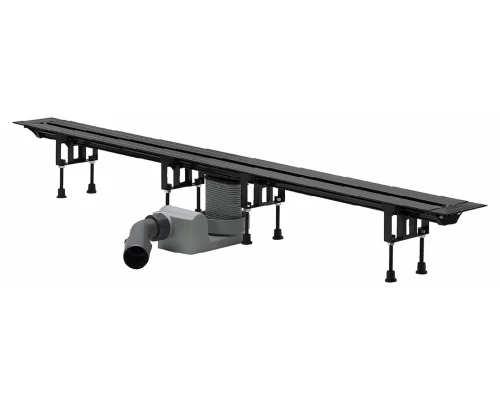 Душевой лоток Viega Advantix Vario 704360, с щелевой вставкой хром, опорами, подрезной от 30-120 см