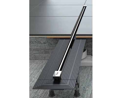 Душевой лоток Viega Advantix Vario 704360, с щелевой вставкой хром, опорами, подрезной от 30-120 см