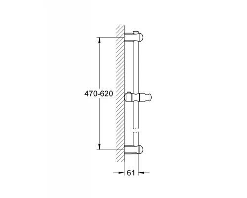 Душевая штанга Grohe Euphoria  (27499000/27500000)
