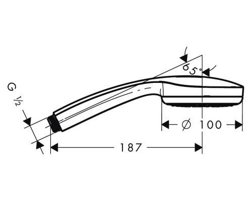 Ручной душ Hansgrohe Croma 100 Multi 28536