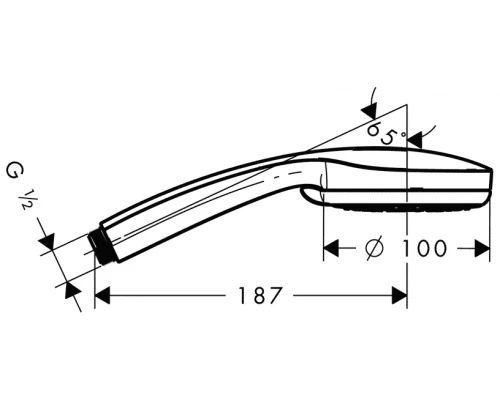 Лейка для душа Hansgrohe Croma 100 Vario 28535000