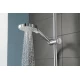 Душевой гарнитур Hansgrohe 26580400 Croma Select E Multi, штанга 65 см, белый/хром