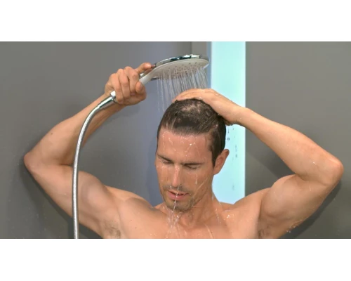 Ручной душ Hansgrohe 28587400 Raindance Select S 150 Air 3, белый/хром