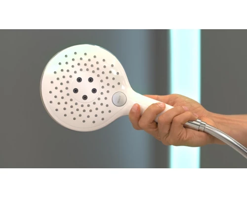 Ручной душ Hansgrohe 28587400 Raindance Select S 150 Air 3, белый/хром