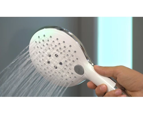 Ручной душ Hansgrohe 28587400 Raindance Select S 150 Air 3, белый/хром