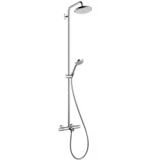 Душевая система Hansgrohe Croma 220 Showerpipe 27223000 с поворотным верхним душем, Ø 220 мм