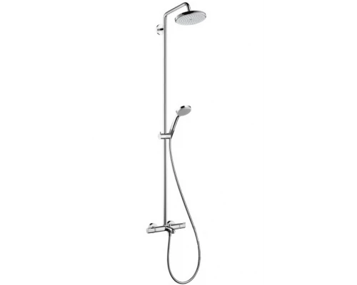 Душевая система Hansgrohe Croma 220 Showerpipe 27223000 с поворотным верхним душем, Ø 220 мм