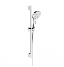 Душевой гарнитур Hansgrohe 26580400 Croma Select E Multi, штанга 65 см, белый/хром