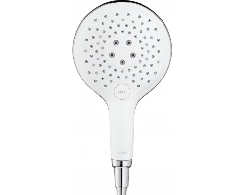 Ручной душ Hansgrohe 28587400 Raindance Select S 150 Air 3, белый/хром