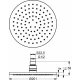 Верхний душ Ideal Standard Idealrain, B9442AA, Ø 20х20 см, 1 режим струи, без держателя