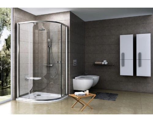 Душевой уголок Ravak Pivot PSKK3-90, профиль сатин, витраж транспарент, 37677U00Z1