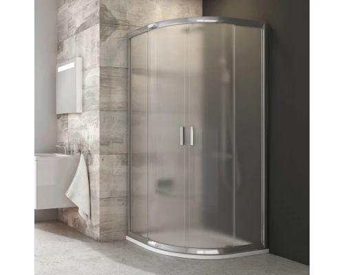 Душевой уголок Ravak Blix BLCP4-90, профиль белый/блестящий/сатин, витраж транспарент/грейп