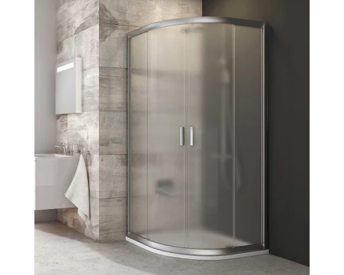 Душевой уголок Ravak Blix BLCP4-90, профиль белый/блестящий/сатин, витраж транспарент/грейп