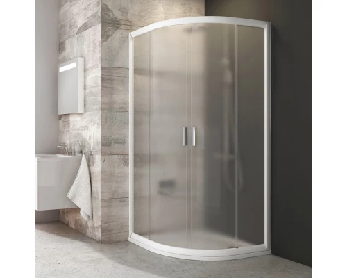 Душевой уголок Ravak Blix BLCP4-90, профиль белый/блестящий/сатин, витраж транспарент/грейп