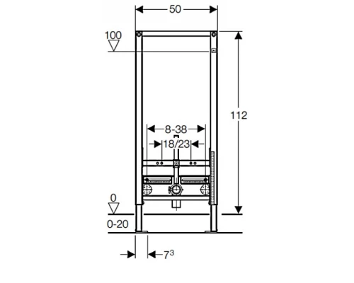 Система инсталляции для биде Geberit Duofix 111.520.00.1
