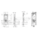 Инсталляция Geberit Duofix Sigma 8 UP720 111.796.00.1 для унитаза, тонкая