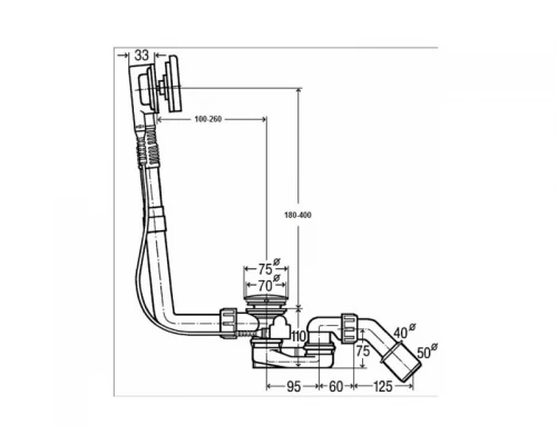 Слив-перелив Viega Multiplex M9 для повышения уровня воды (724566)