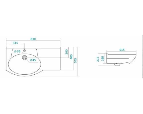 Тумба под раковину Акватон Инди 80 1A188401ND010, белый