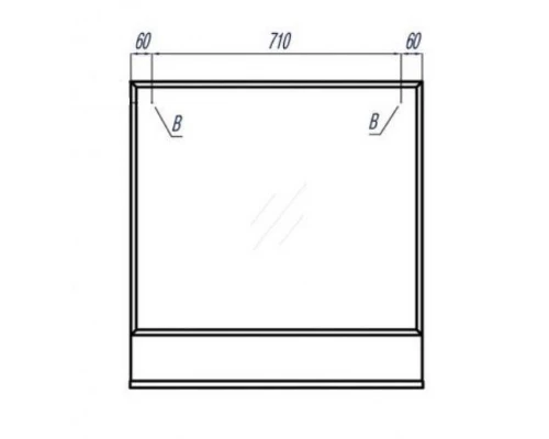 Зеркало Акватон Инди 80, 1A188502ND010