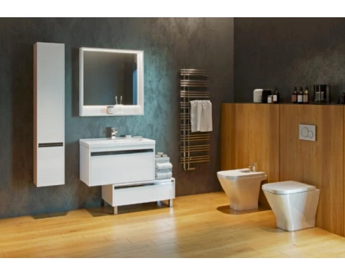 Пенал Акватон Капри 1A230503KP01 30 см, цвет белый глянцевый (1A230503KP01L/1A230503KP01R)