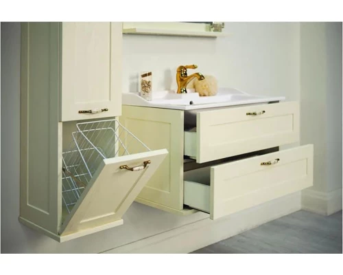 Шкаф-пенал Акватон Леон 1A186503LBPS0, дуб белый