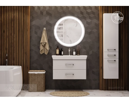 Зеркало Акватон Анелло 75 x 75 см c подсветкой, белый, 1A260702AK010