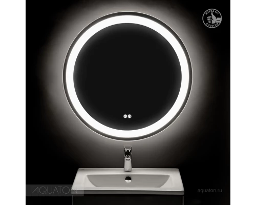 Зеркало Акватон Анелло 75 x 75 см c подсветкой, белый, 1A260702AK010