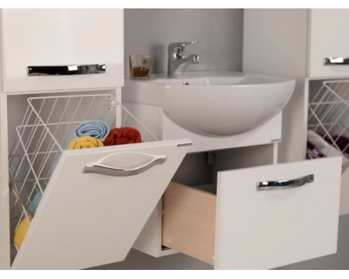 Тумба под раковину Акватон АРИЯ 65 М, белая, 1A123301AA010