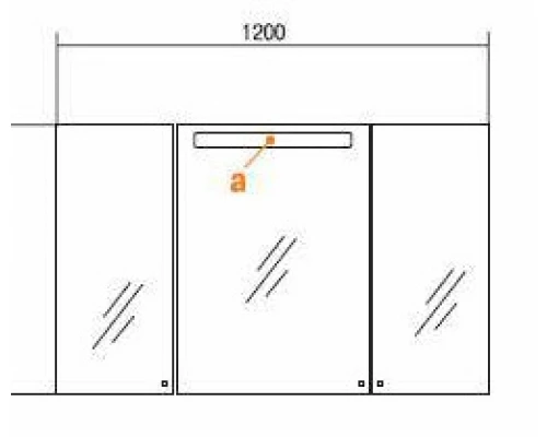 Зеркало-шкаф Акватон МАДРИД 120, 1A113402MA010 со светильником