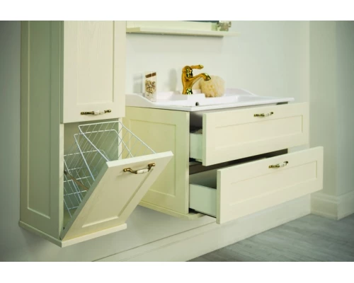 Тумба под раковину Акватон Леон 80 дуб бежевый, подвесная