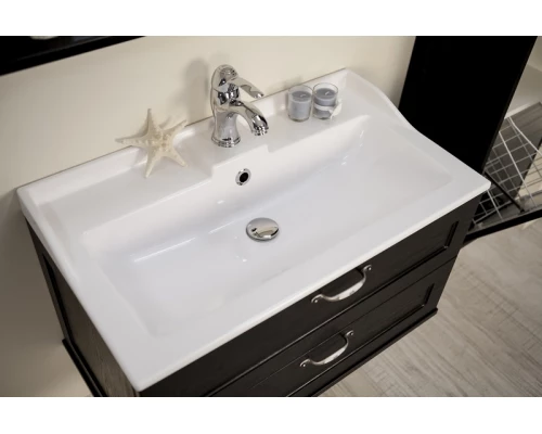 Тумба под раковину Акватон Леон 80 дуб бежевый, подвесная