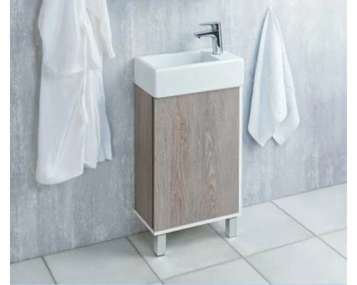 Тумба под раковину Акватон Эмма, 1A221601EAD80, 45 х 62,5 см, цвет фасада - дуб навара