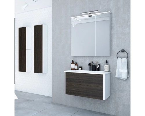 Зеркало-шкаф Акватон Брук 80 со светильником, 1A200602BC010