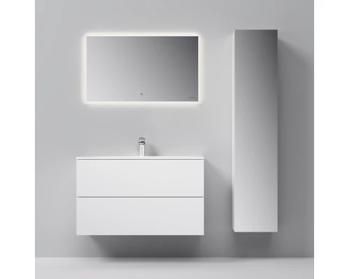 Шкаф-колонна Am.Pm Spirit 2.0 M70ACHMR0356WG подвесной, правый, 35 см, зеркальный фасад, белый глянец