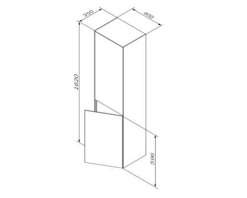 Пенал Am.Pm Inspire 2.0 M50ACHX0406EGM подвесной 40 см, универсальный, цвет элегантный серый, матовый