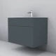 Тумба под раковину Am.Pm Inspire 2.0 M50AFHX0803GM подвесная 80 см, 3 ящика, цвет графит, матовый