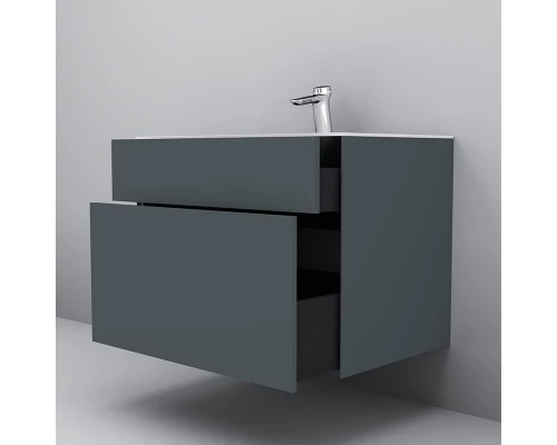 Тумба под раковину Am.Pm Inspire 2.0 M50AFHX0803GM подвесная 80 см, 3 ящика, цвет графит, матовый