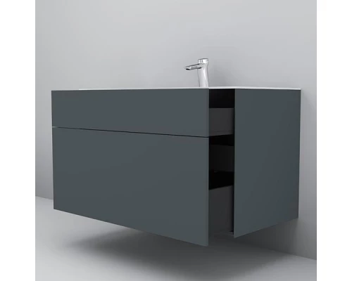 Тумба под раковину Am.Pm Inspire 2.0 M50AFHX1003GM подвесная 100 см, 3 ящика, цвет графит, матовый