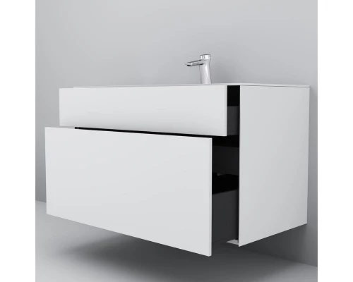 Тумба под раковину Am.Pm Inspire 2.0 M50AFHX1003WM подвесная 100 см, 3 ящика, цвет белый, матовый