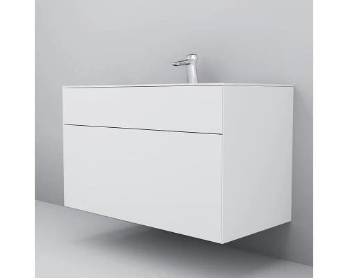 Тумба под раковину Am.Pm Inspire 2.0 M50AFHX1003WM подвесная 100 см, 3 ящика, цвет белый, матовый