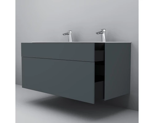 Тумба под раковину Am.Pm Inspire 2.0 M50AFHX1203GM подвесная 120 см, 3 ящика, цвет графит, матовый