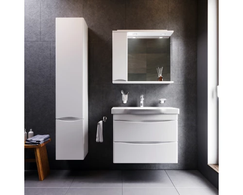 Зеркальный шкаф Am.Pm Like M80MPR0801WG/M80MPL0801WG 80см, левый/правый, белый, с подсветкой