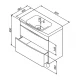 Тумба под раковину Am.Pm Like 80 M80FSX0802WG, напольная