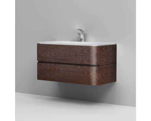 Тумба под раковину Am.Pm Sensation 100 см, подвесная, табачный дуб, M30FHX1002TF
