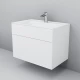 Тумба под раковину Am.Pm Inspire 2.0 M50AFHX0803WM подвесная 80 см, 3 ящика, цвет белый, матовый
