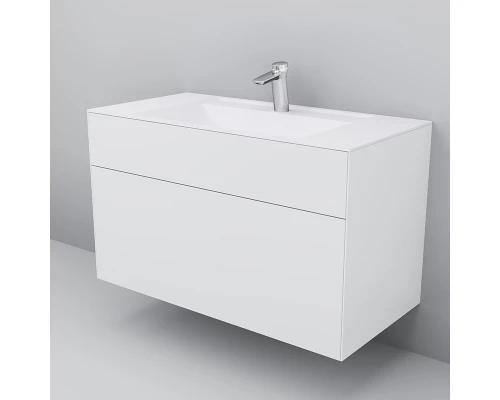 Тумба под раковину Am.Pm Inspire 2.0 M50AFHX1003WM подвесная 100 см, 3 ящика, цвет белый, матовый