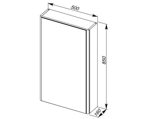 Зеркало-шкаф Aquanet Орлеан 50 00183075
